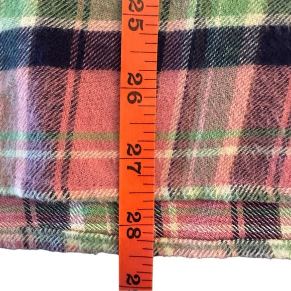 LE SUPERBE Rhinestone Collar Flannel Plaid Button Down Shirt | Cowgirl | Pink 2 - Picture 7 of 11